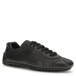 Black Calf Leather Bos Taurus Low Top Sneakers