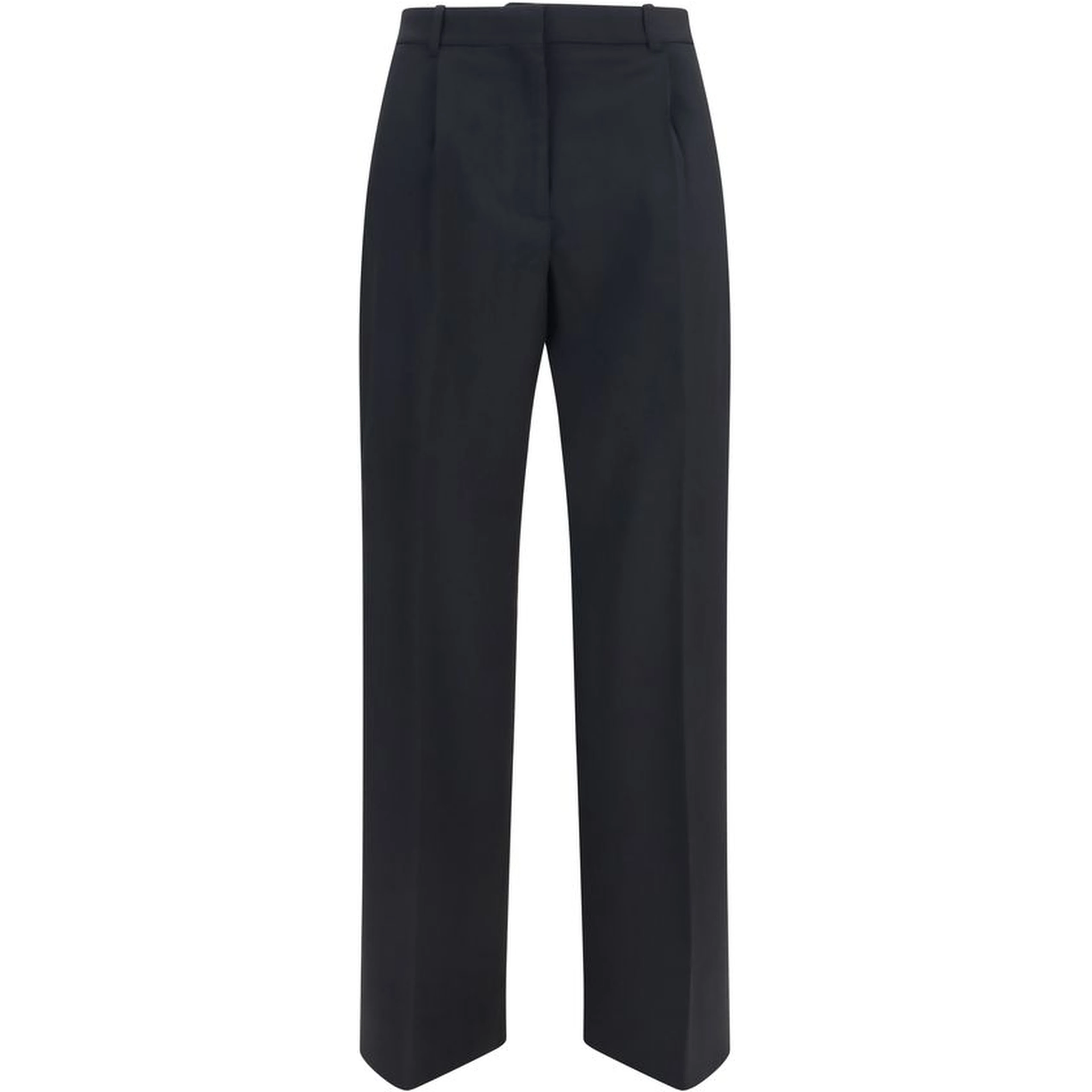 Black Wool Oves Aries Flared Pants