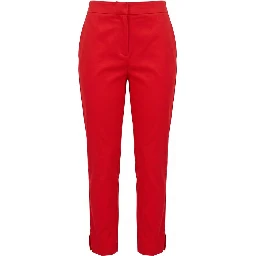 Red Cotton Women Pants
