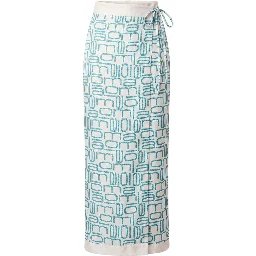 Blue Silk Women's Pants