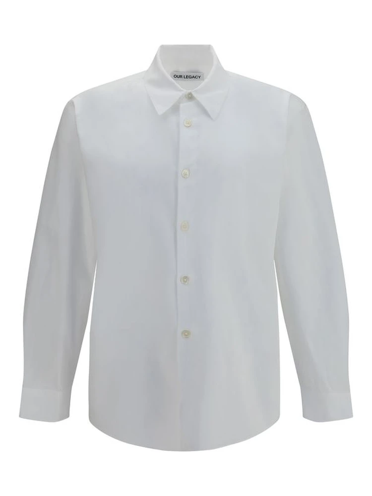 White Lyocell Dress Shirt