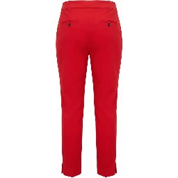 Red Cotton Women Pants