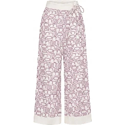 Purple Silk Women Pants