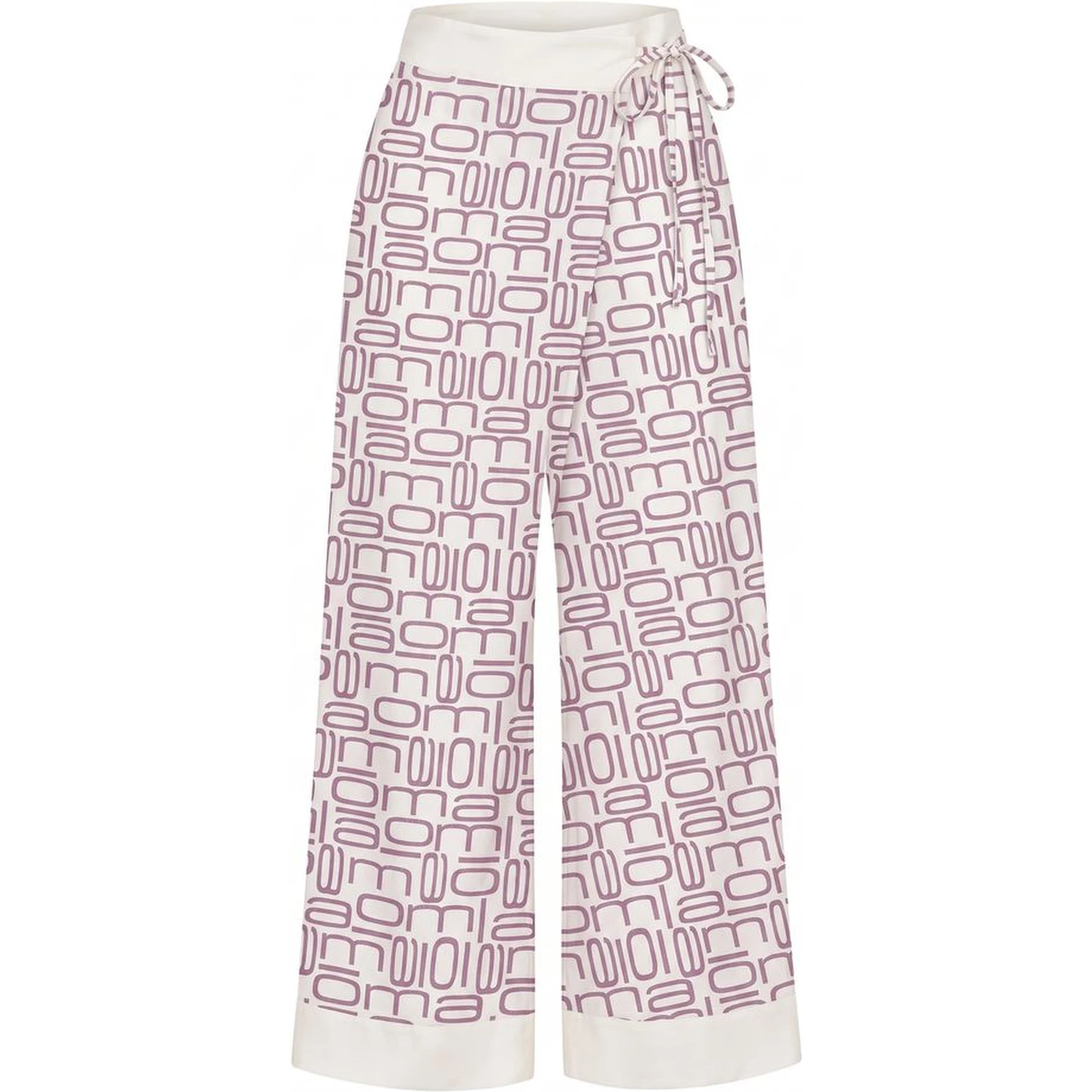 Purple Silk Women Pants