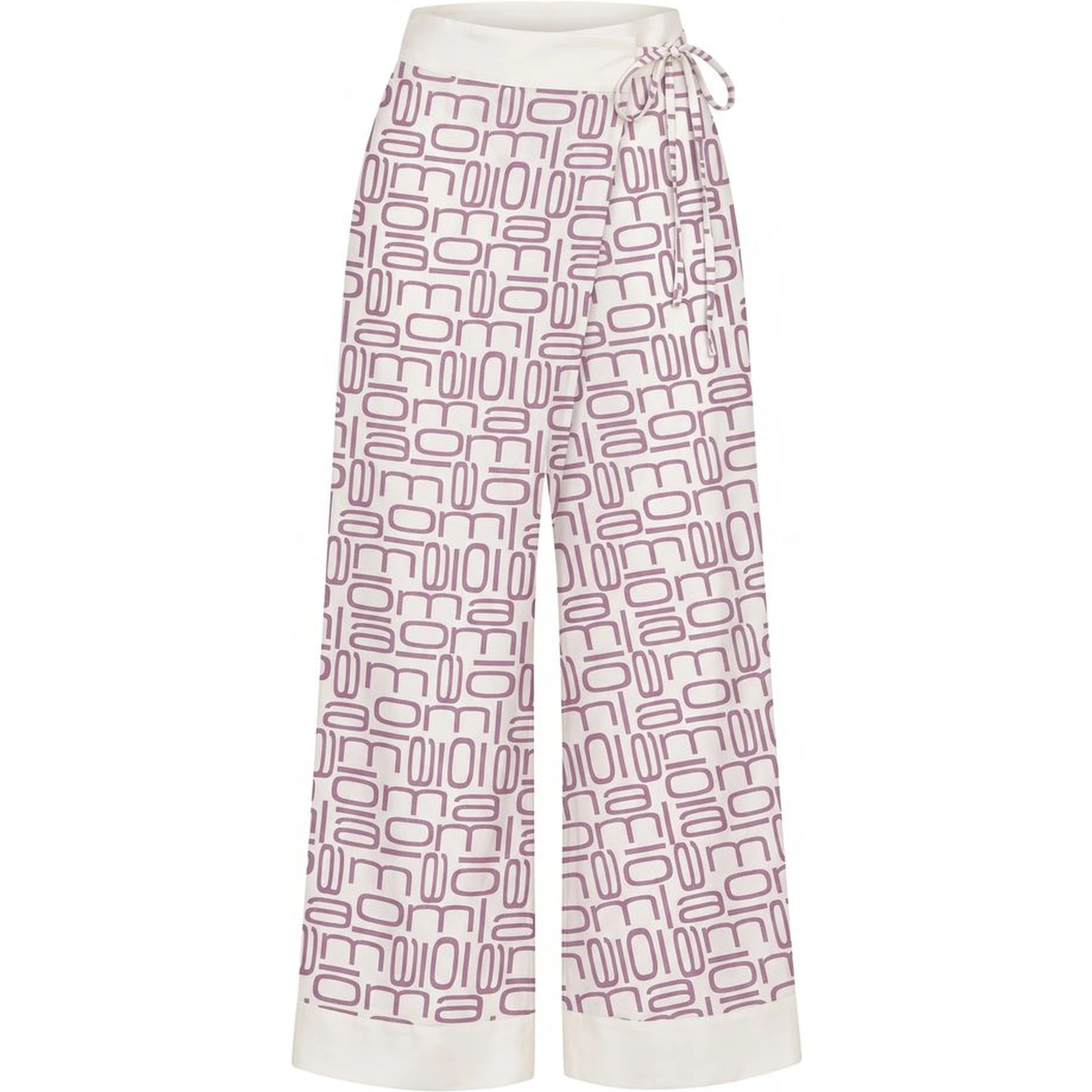 Purple Silk Women Pants