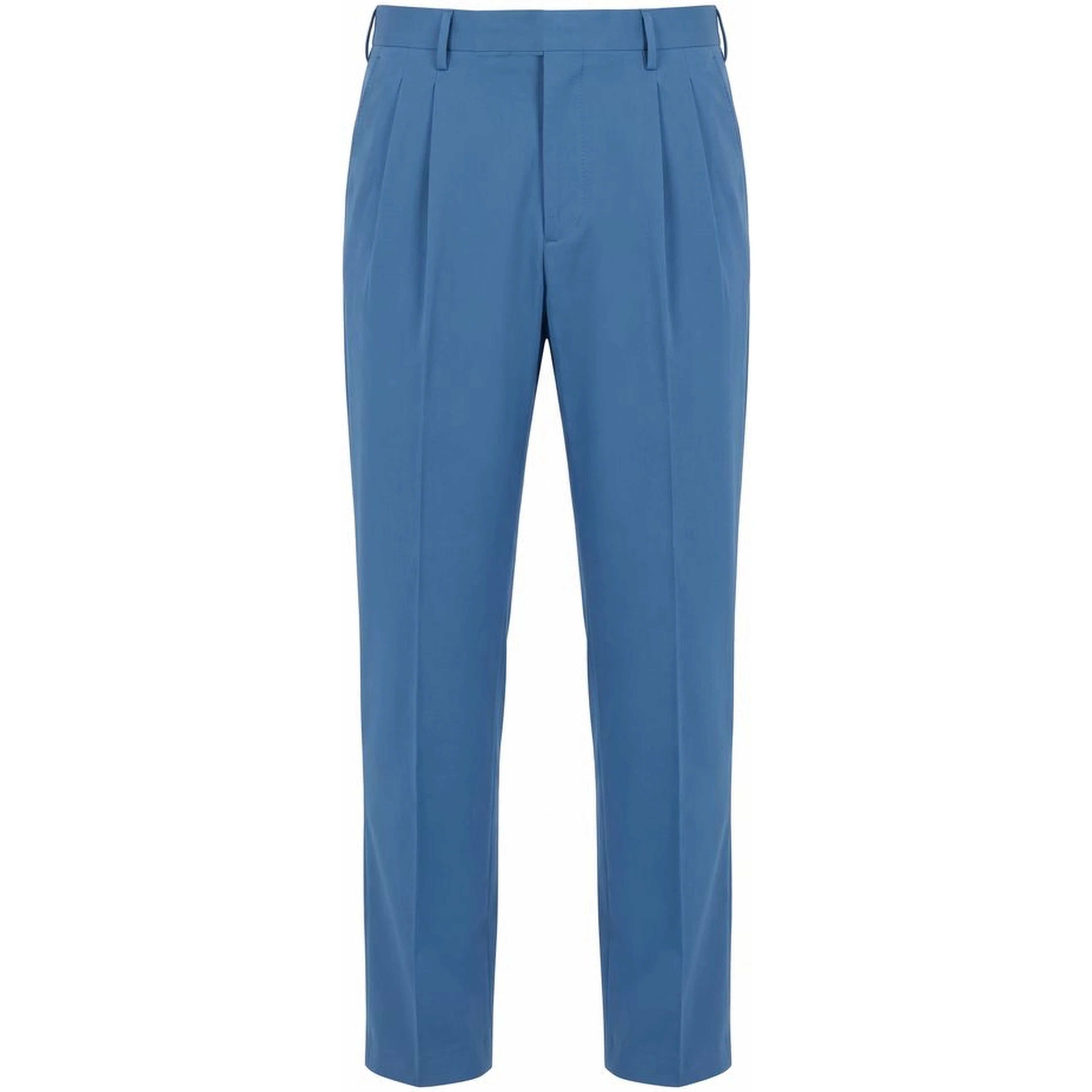 Blue Cotton Men's Pants