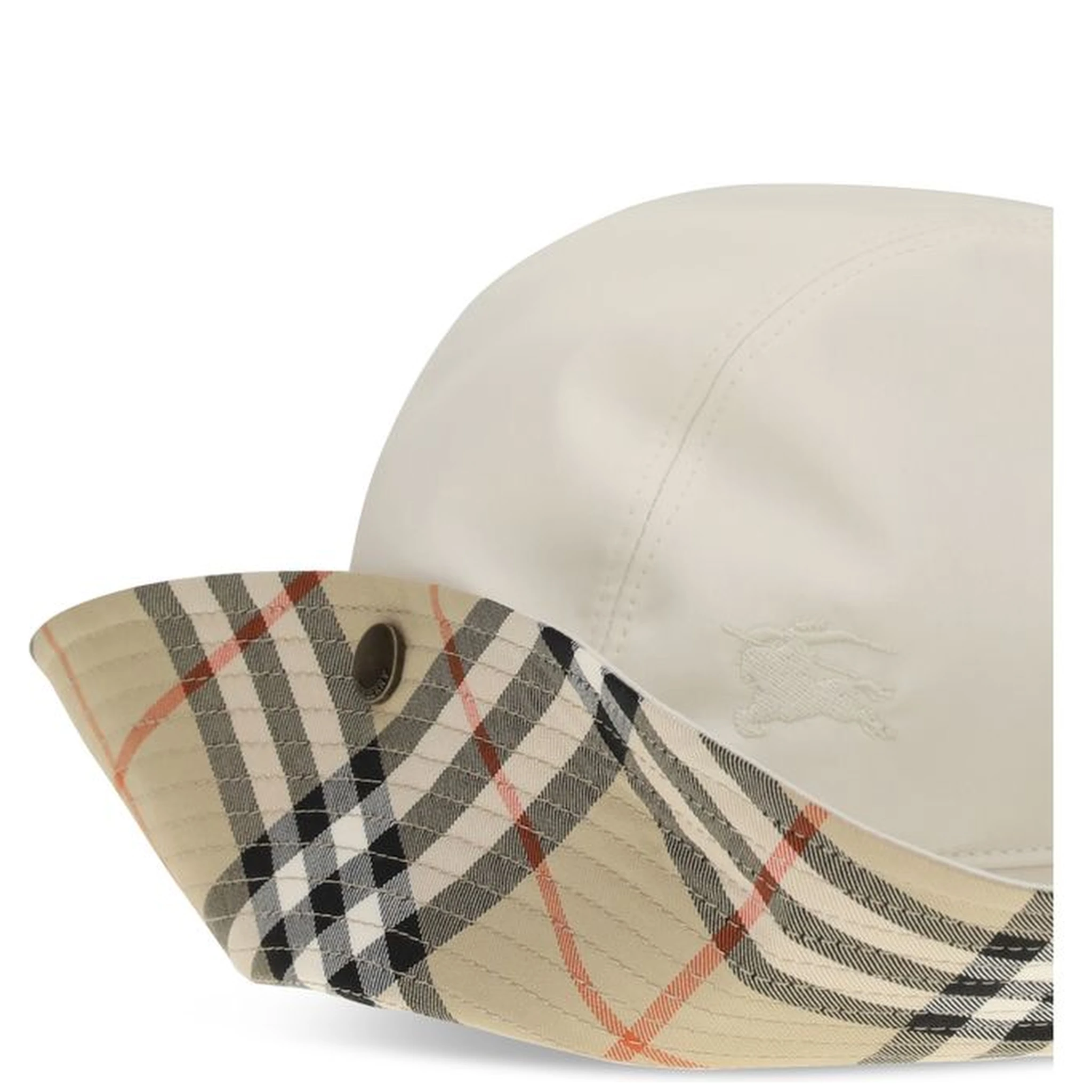 White Cotton Bucket Hat