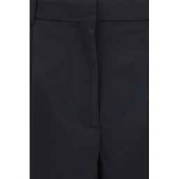 Black Wool Oves Aries Flared Pants