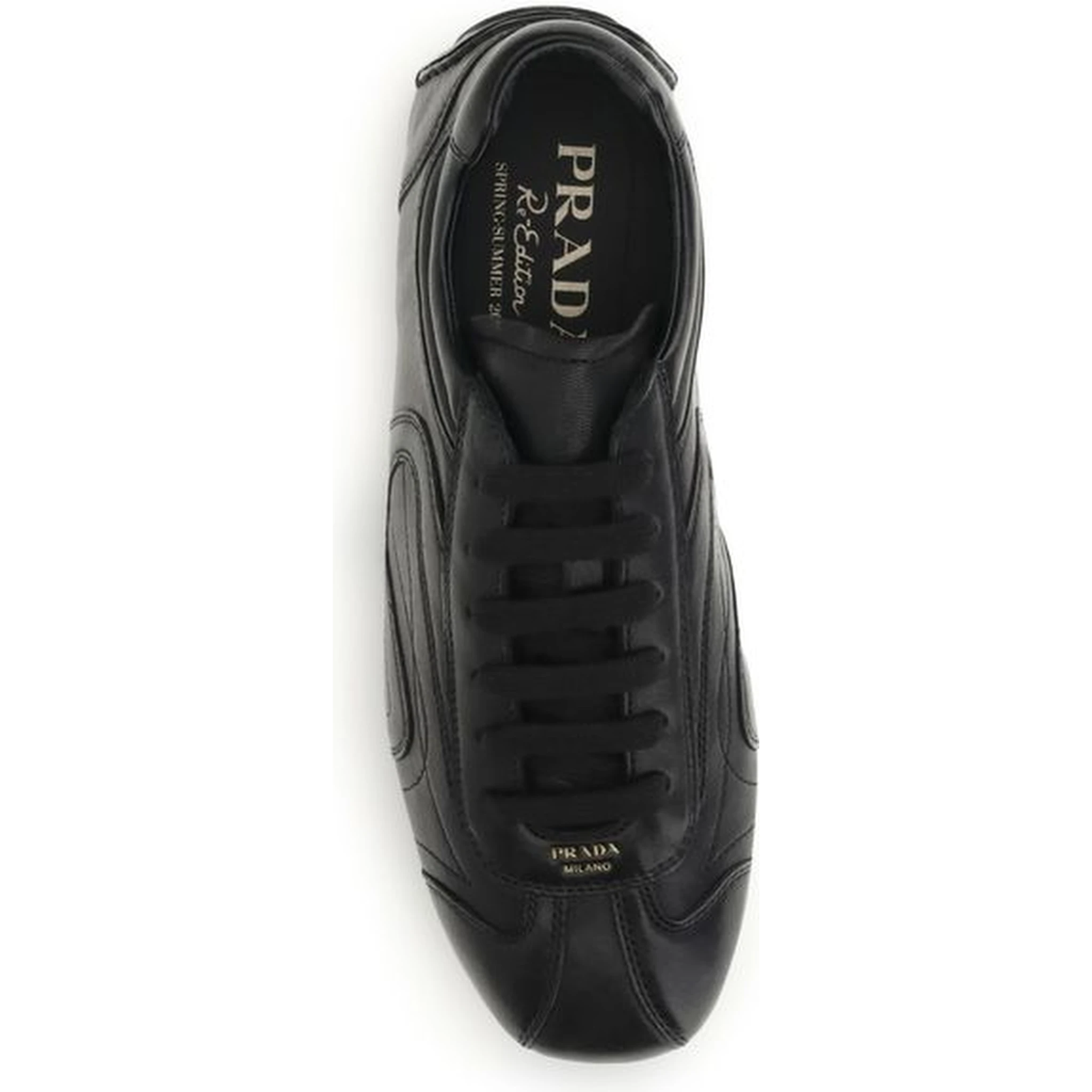 Black Calf Leather Bos Taurus Low Top Sneakers