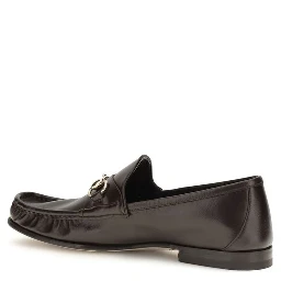 Brown Calf Leather Bos Taurus Slip-On Loafers