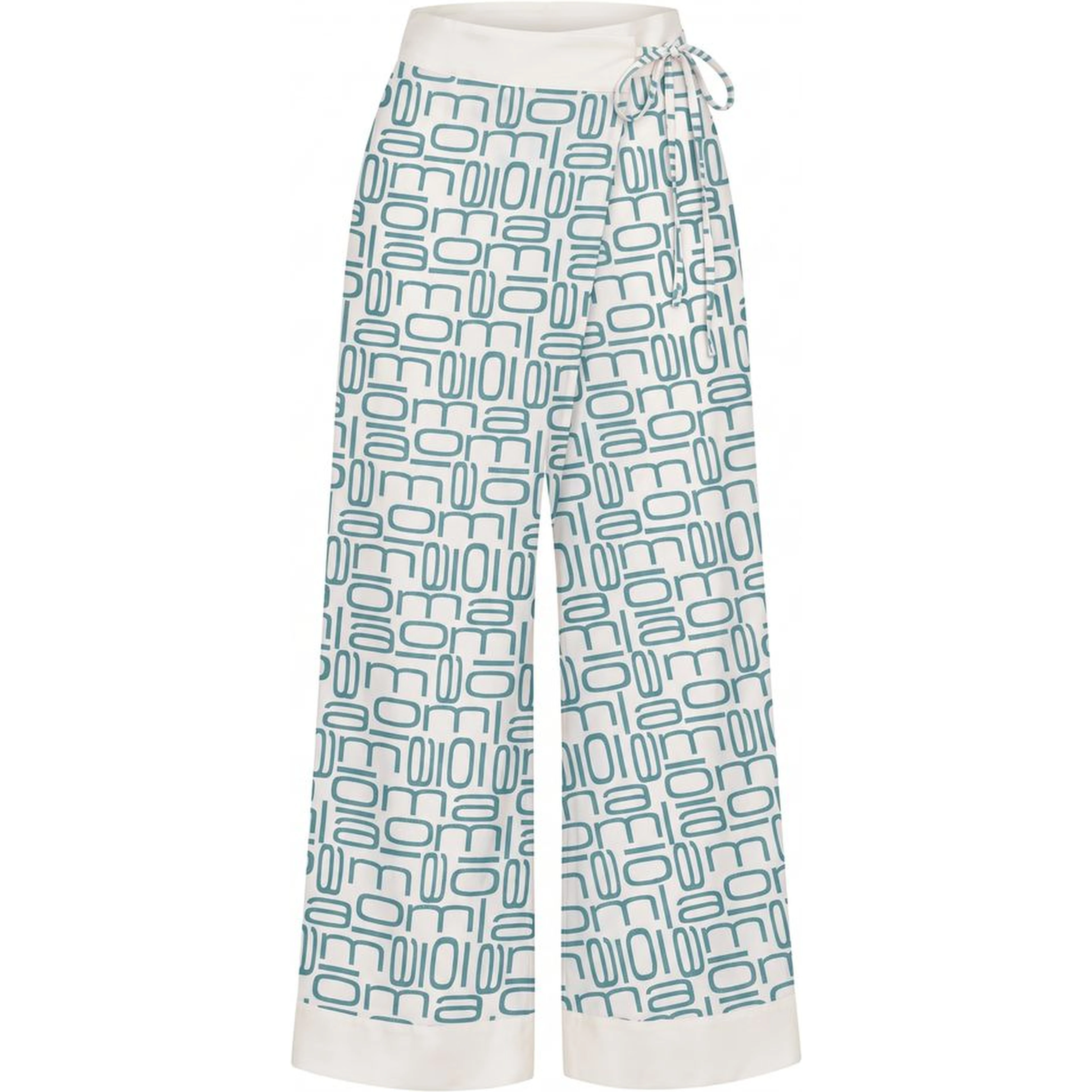 Blue Silk Women's Pants