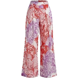 Red Cotton Women Pants