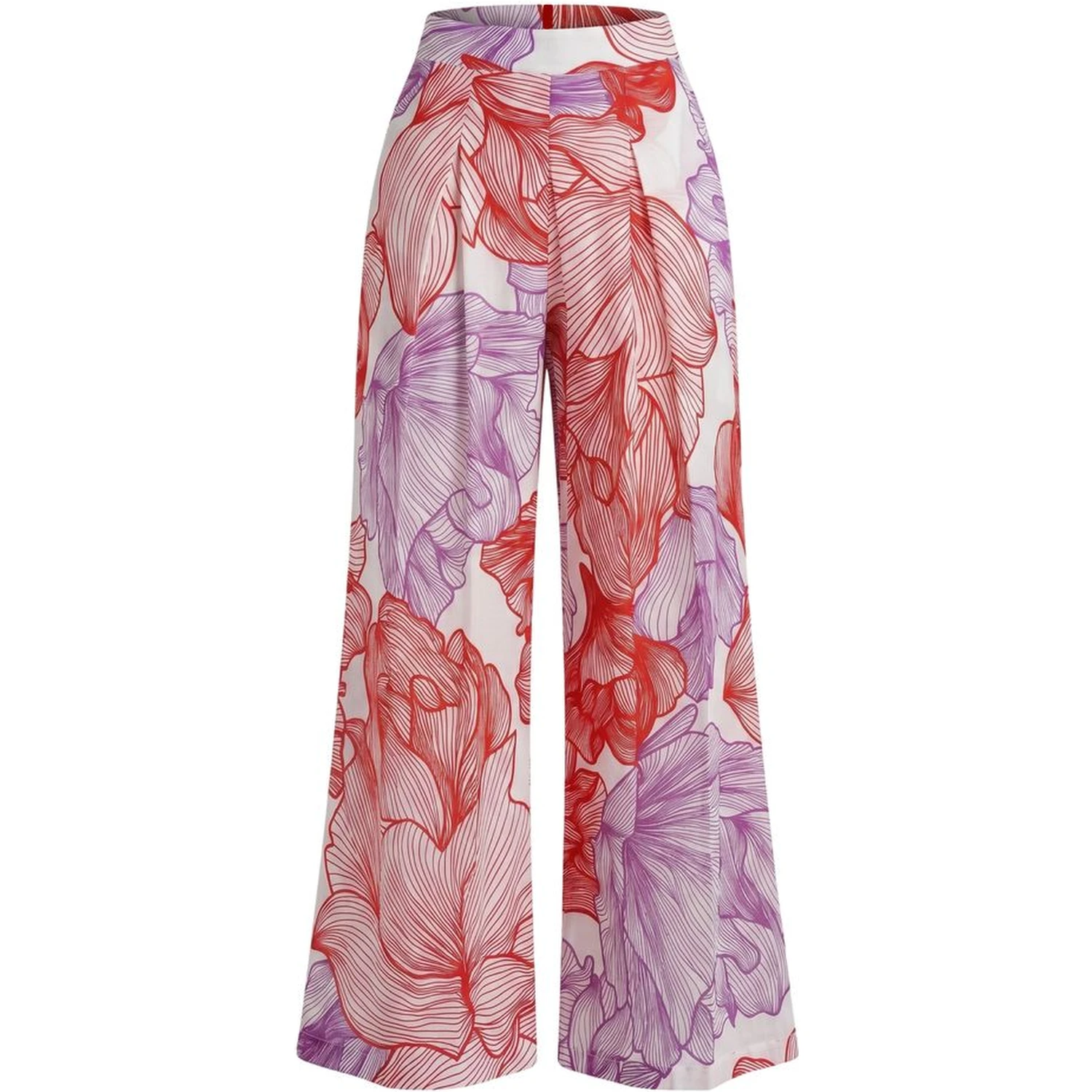 Red Cotton Women Pants