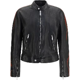 Black Buffalo Leather Bomber
