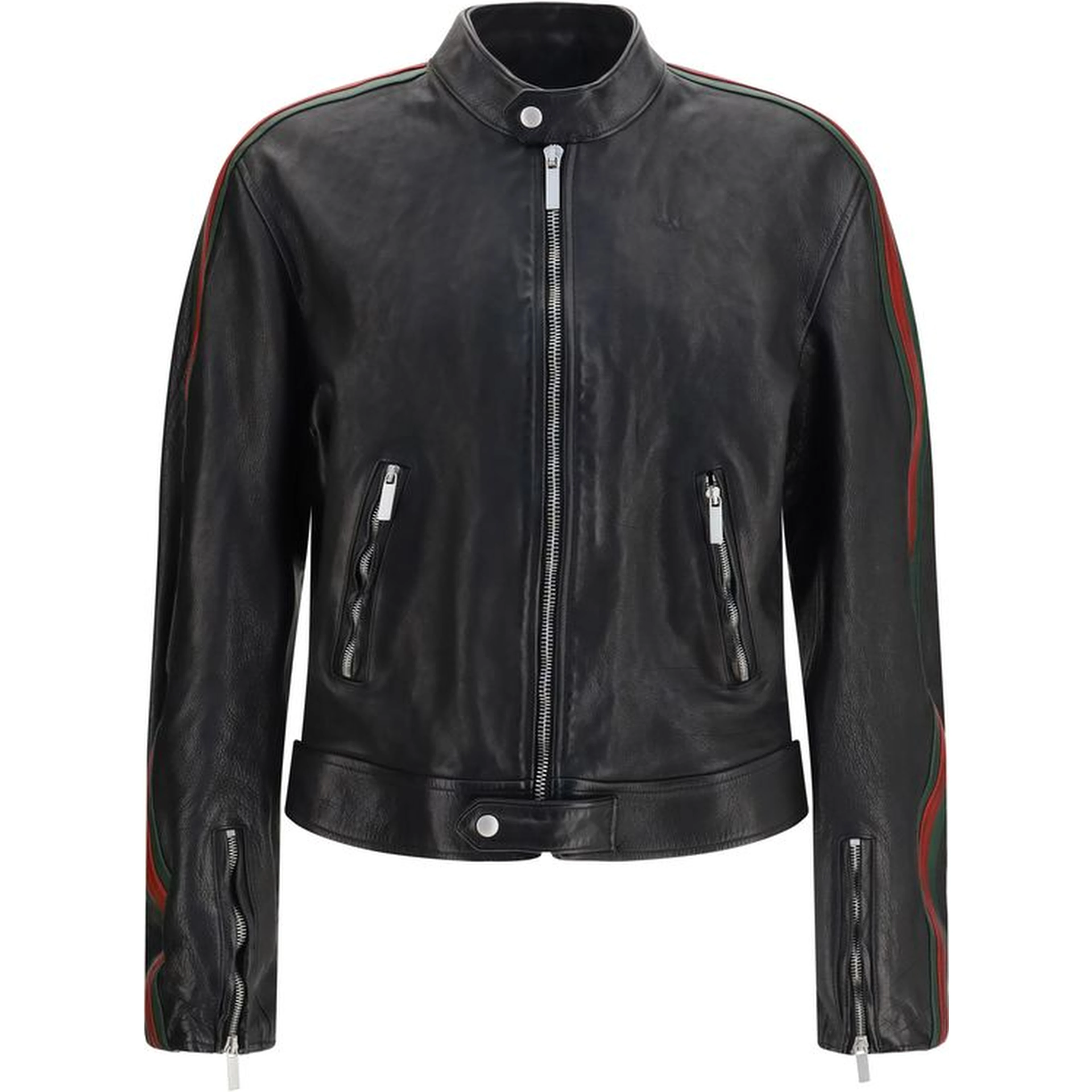Black Buffalo Leather Bomber