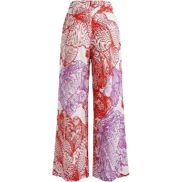 Red Cotton Women Pants