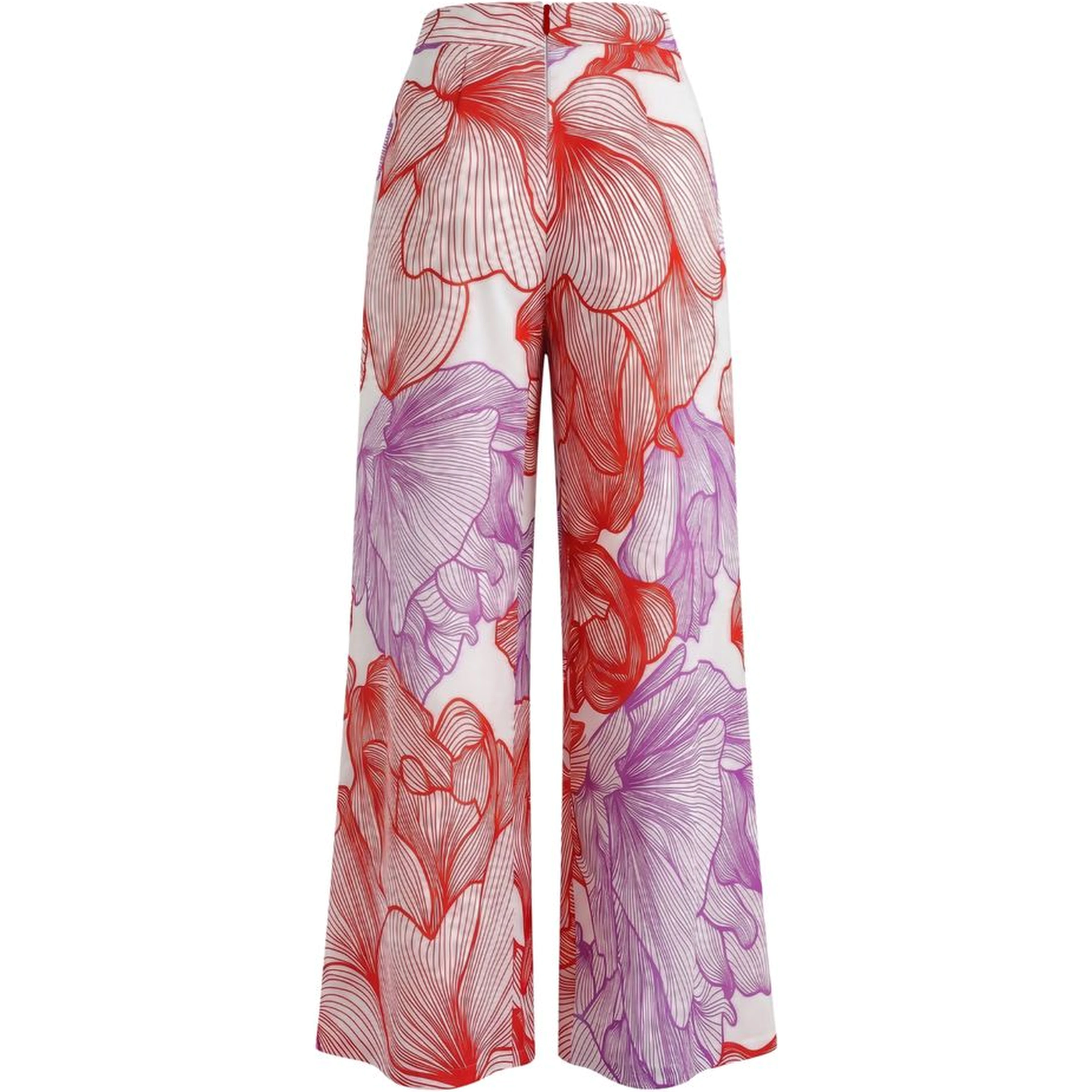 Red Cotton Women Pants