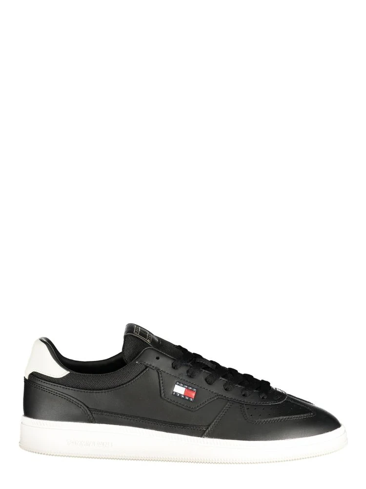 Black Polyurethane Men's Sneaker