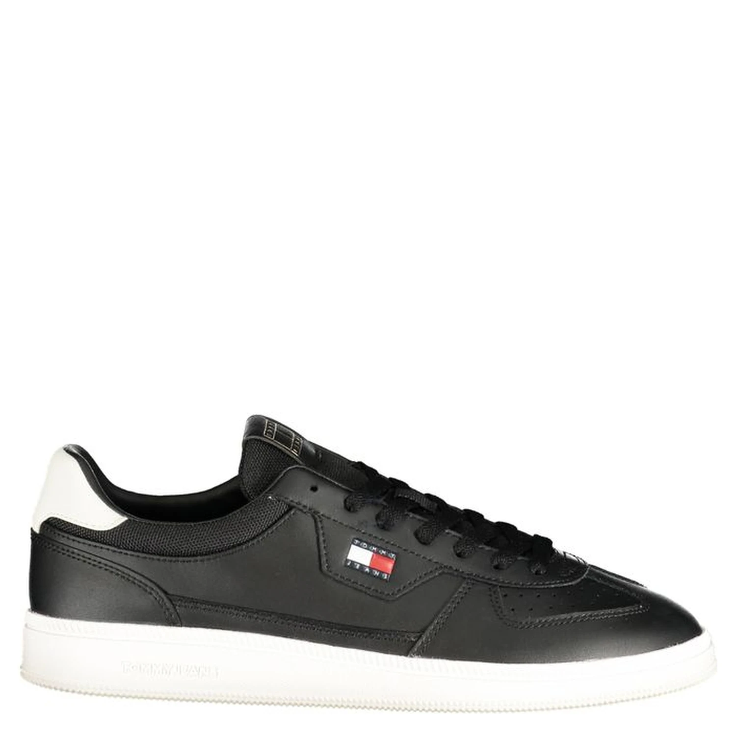 Black Polyurethane Men's Sneaker