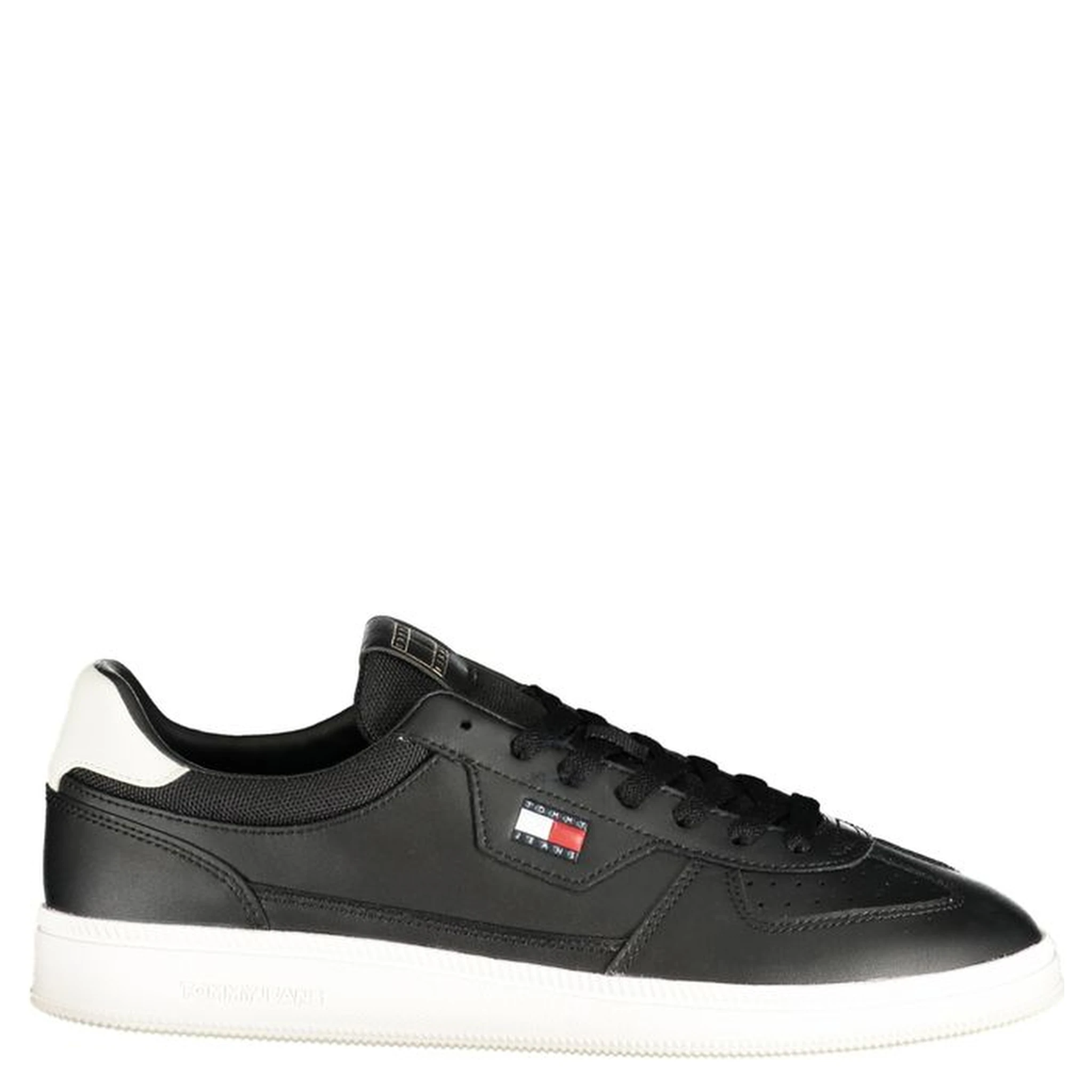 Black Polyurethane Men's Sneaker