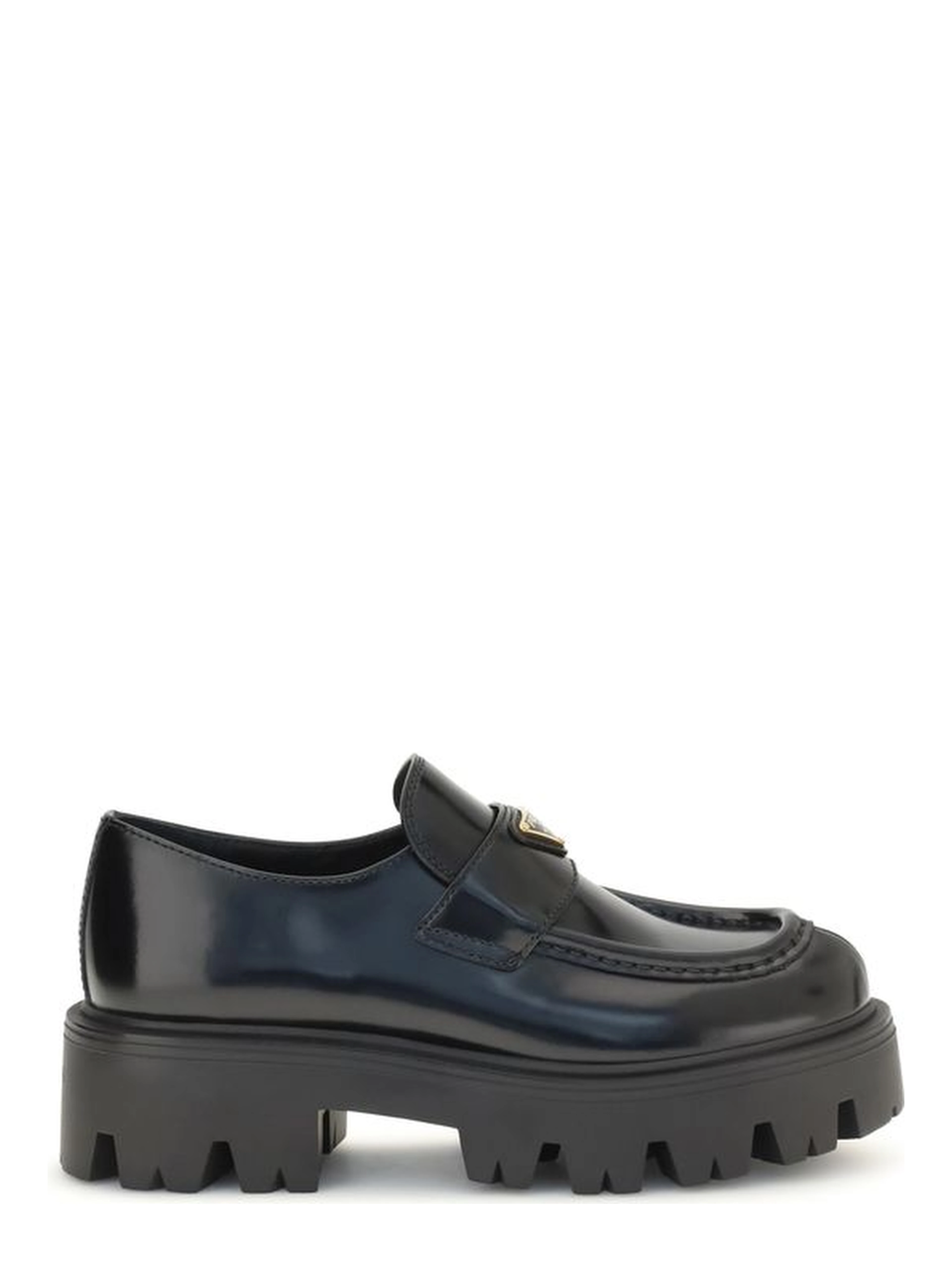 Black Calf Leather Bos Taurus Slip-On Loafers
