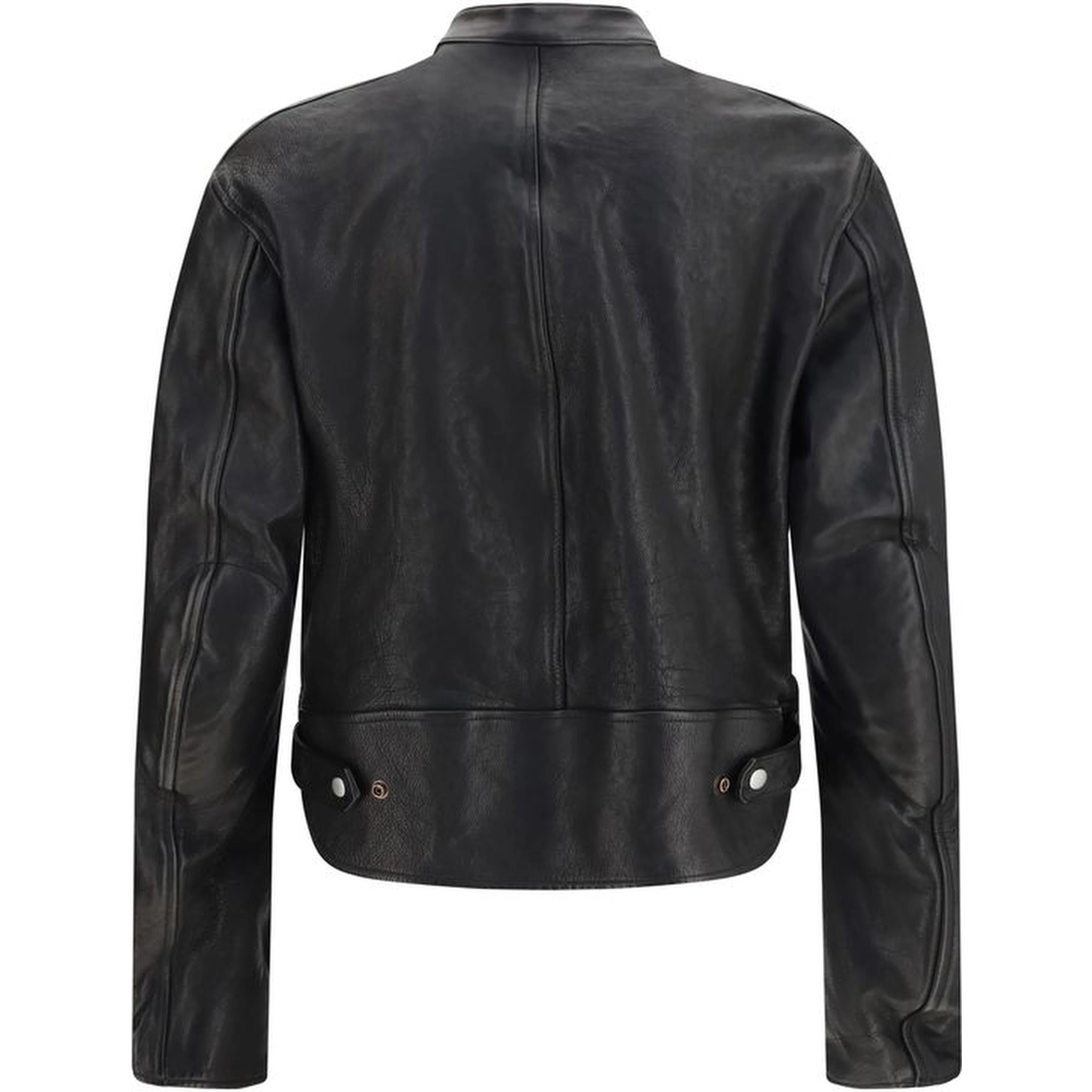 Black Buffalo Leather Bomber