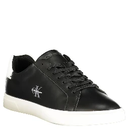 Black Polyurethane Womens Sneaker