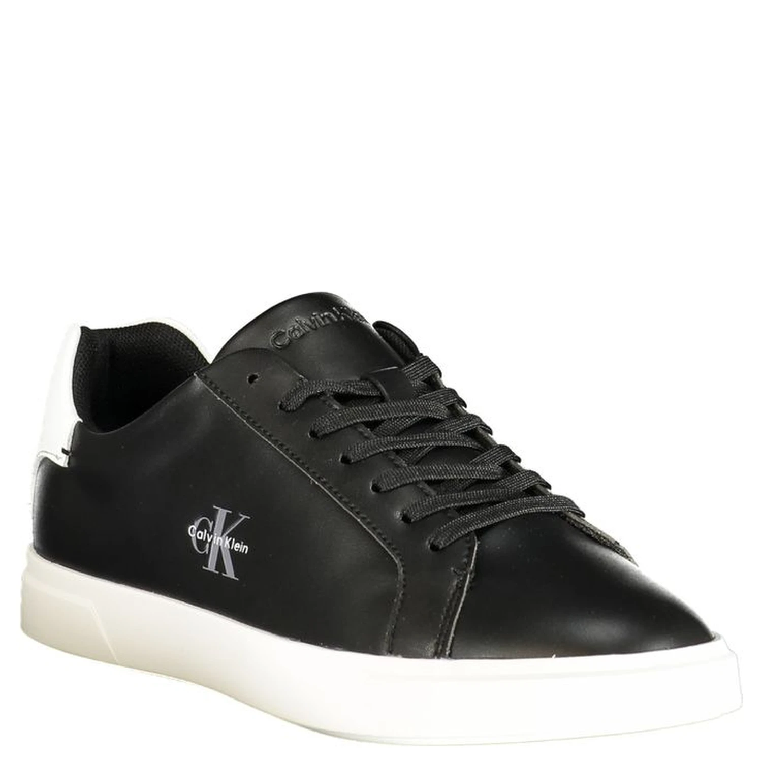 Black Polyurethane Womens Sneaker