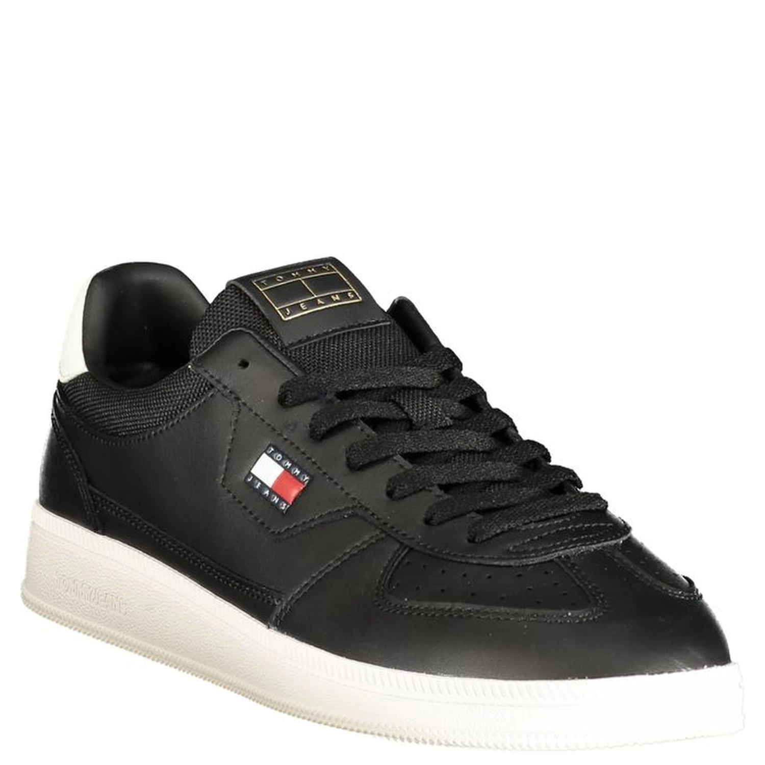 Black Polyurethane Men's Sneaker