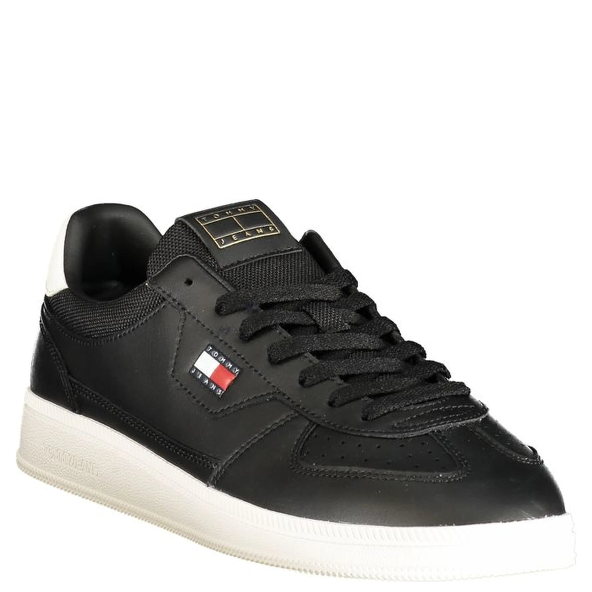 Black Polyurethane Men's Sneaker