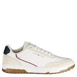 White Polyurethane Men's Sneaker