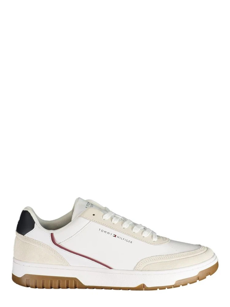 White Polyurethane Men's Sneaker