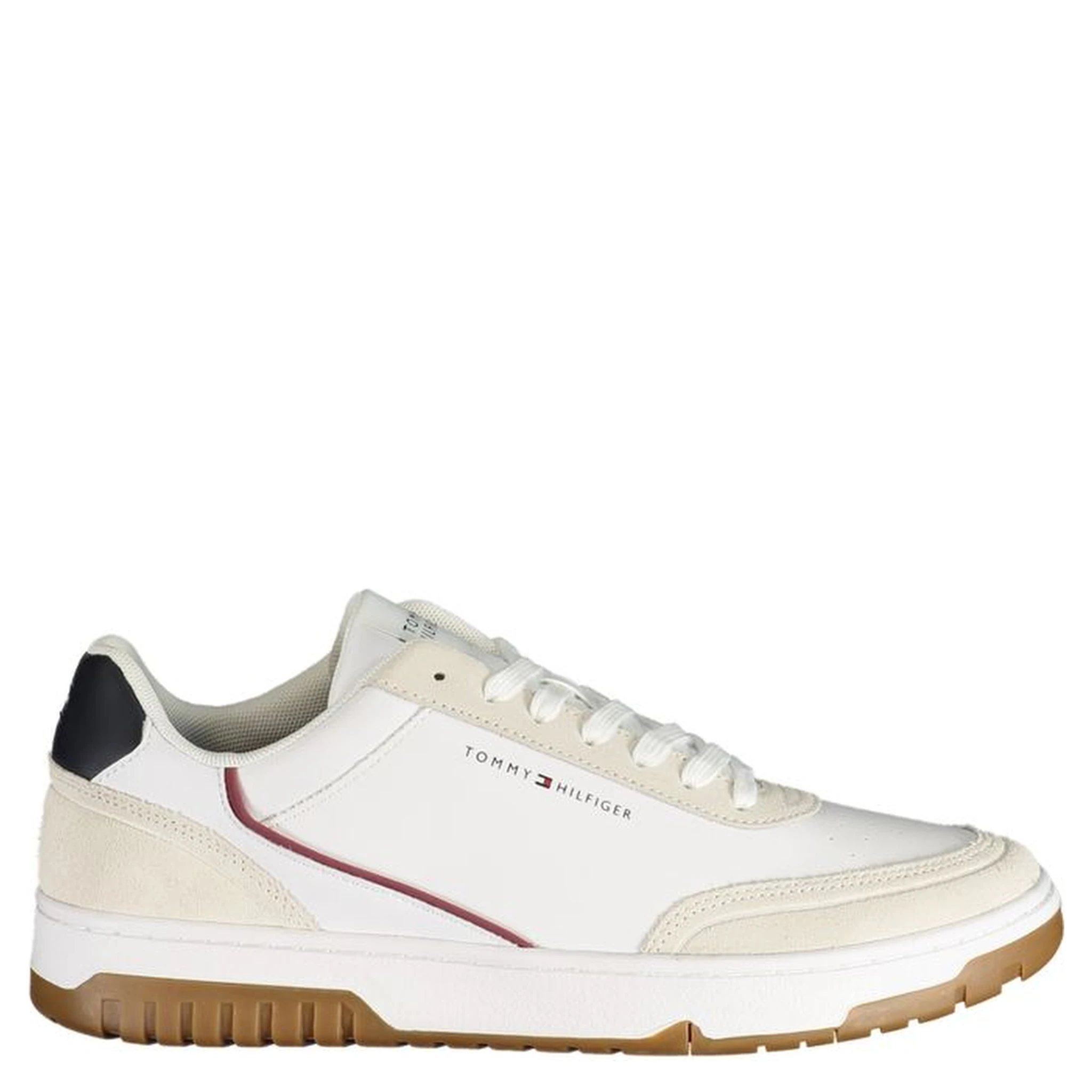 White Polyurethane Men's Sneaker