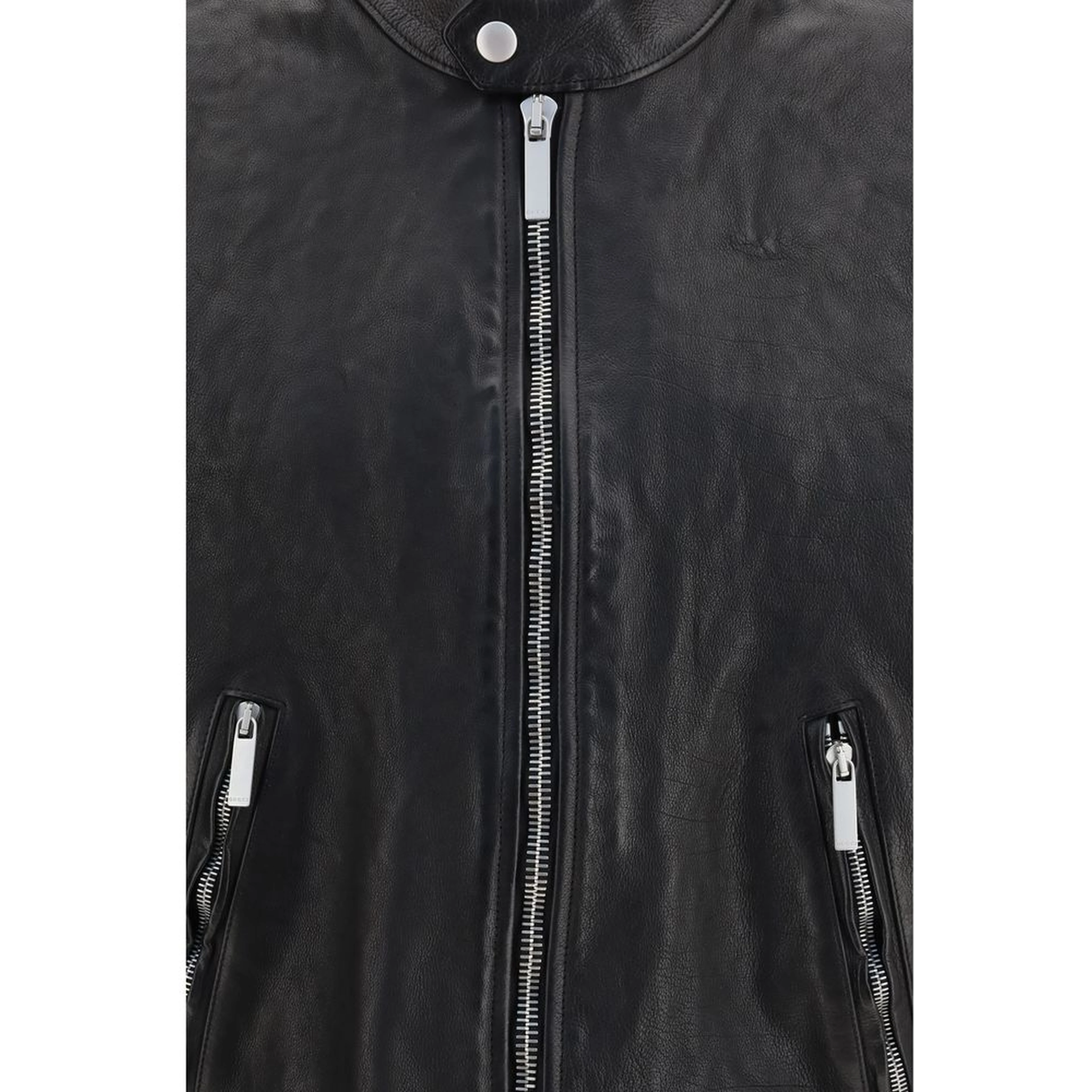 Black Buffalo Leather Bomber