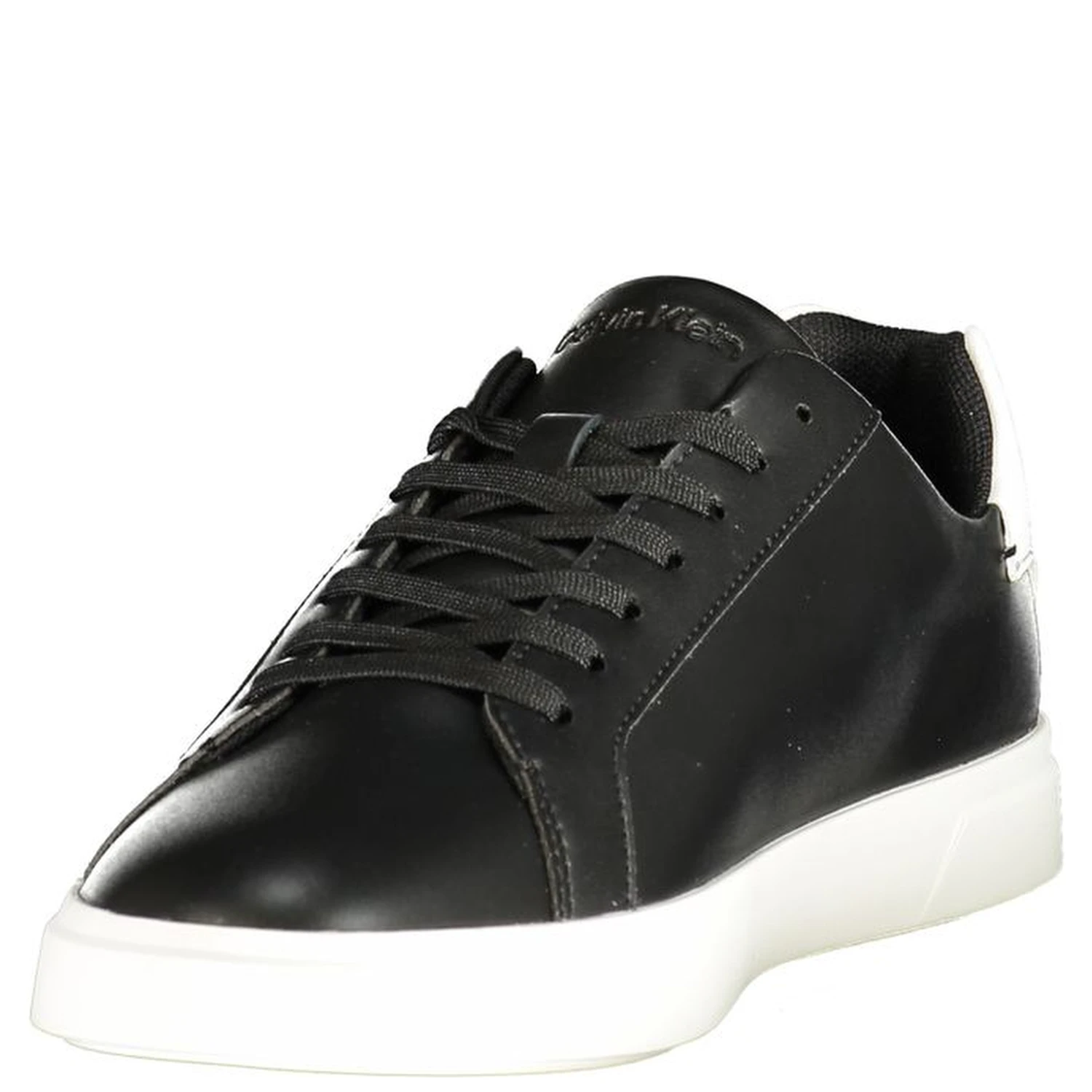 Black Polyurethane Womens Sneaker