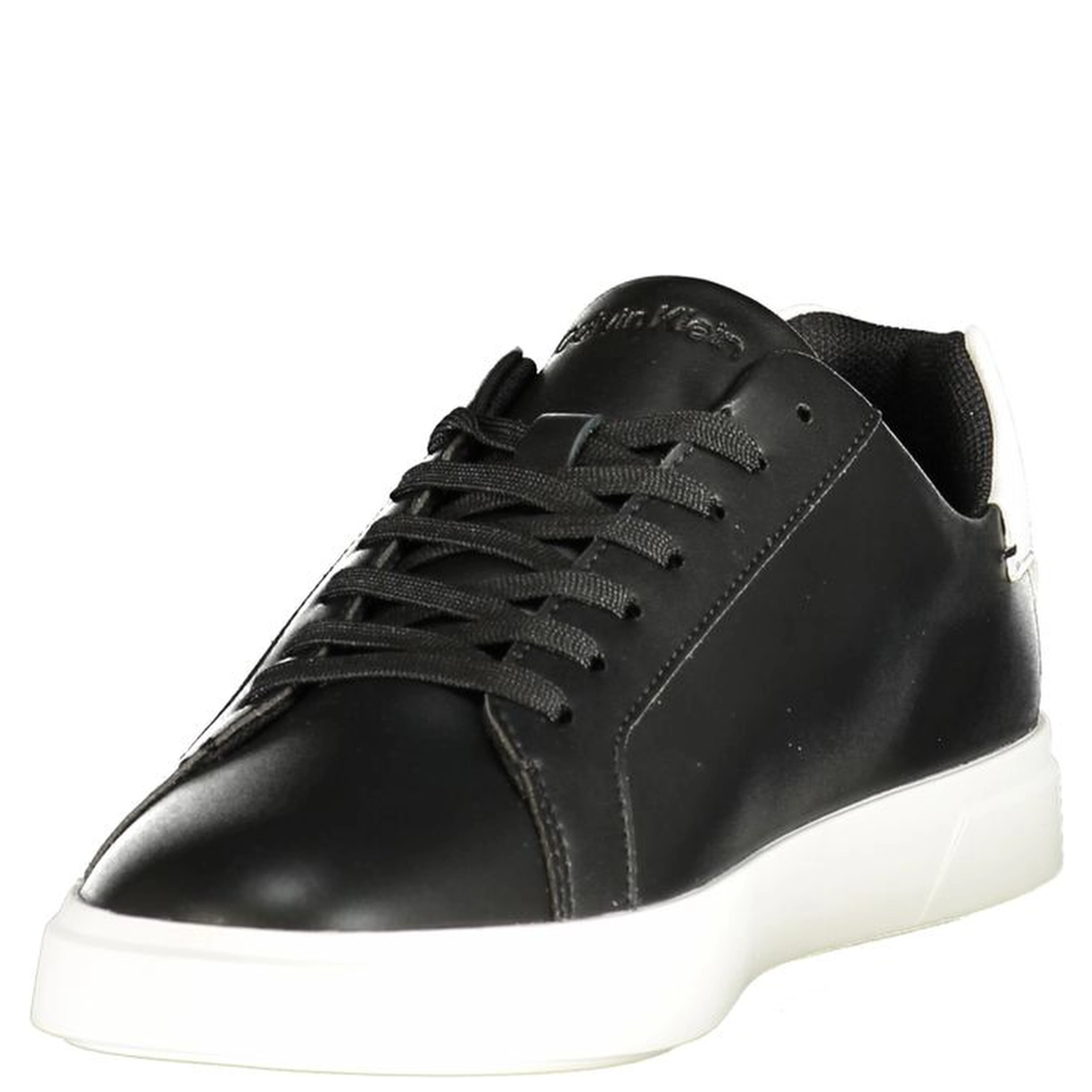 Black Polyurethane Womens Sneaker