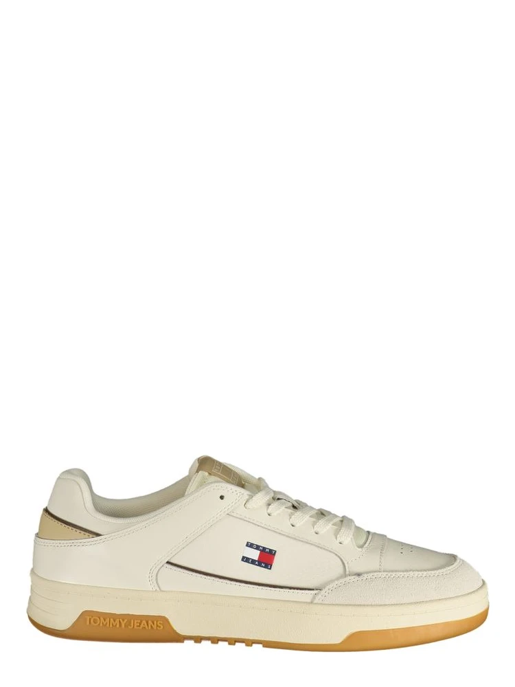 White Polyurethane Men's Sneaker