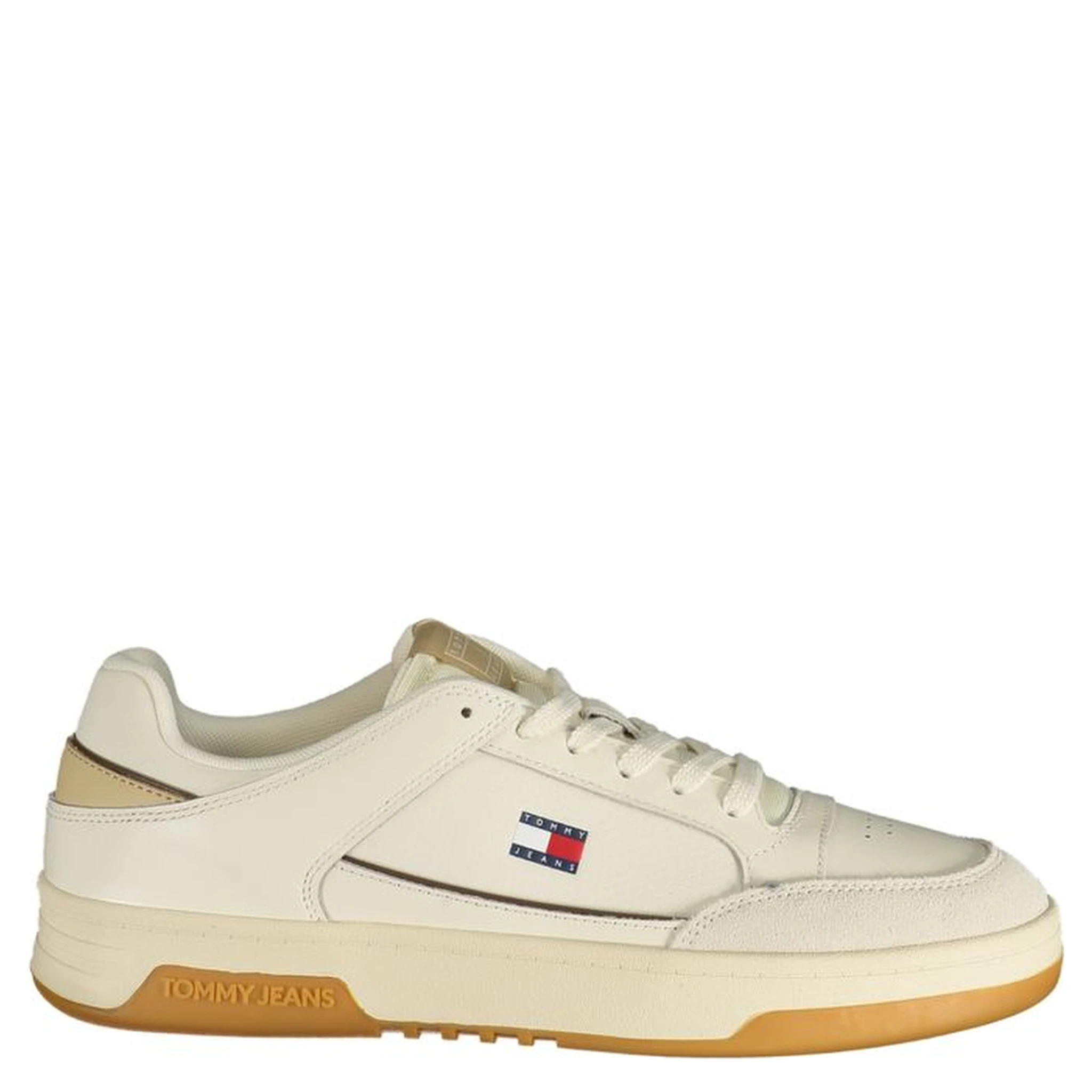 White Polyurethane Men's Sneaker