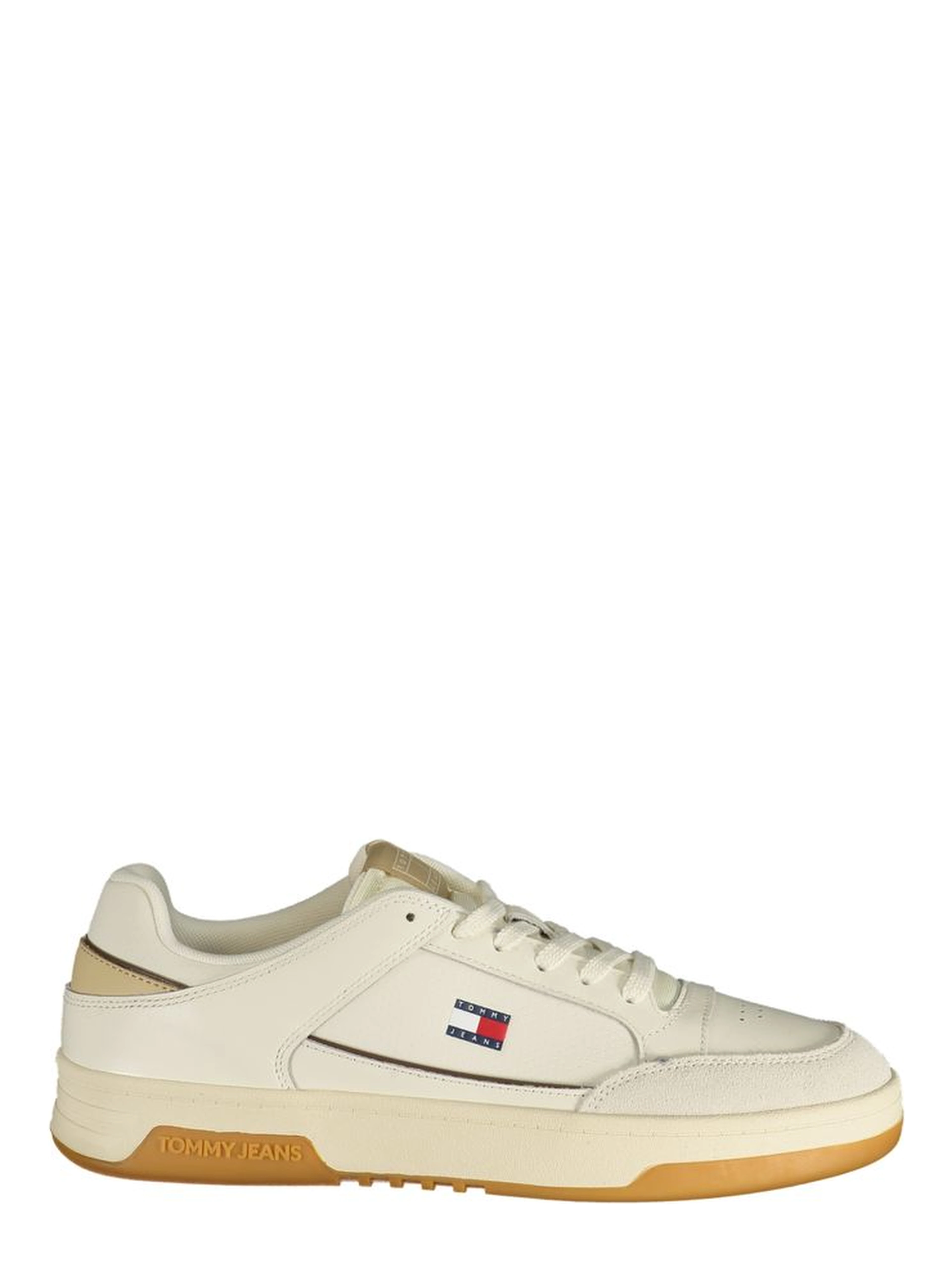 White Polyurethane Men's Sneaker