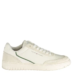 White Polyurethane Men's Sneaker
