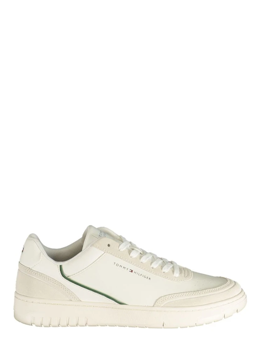 White Polyurethane Men's Sneaker