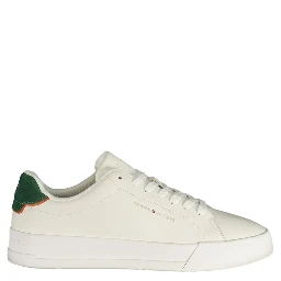 White Polyurethane Men's Sneaker