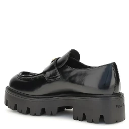 Black Calf Leather Bos Taurus Slip-On Loafers