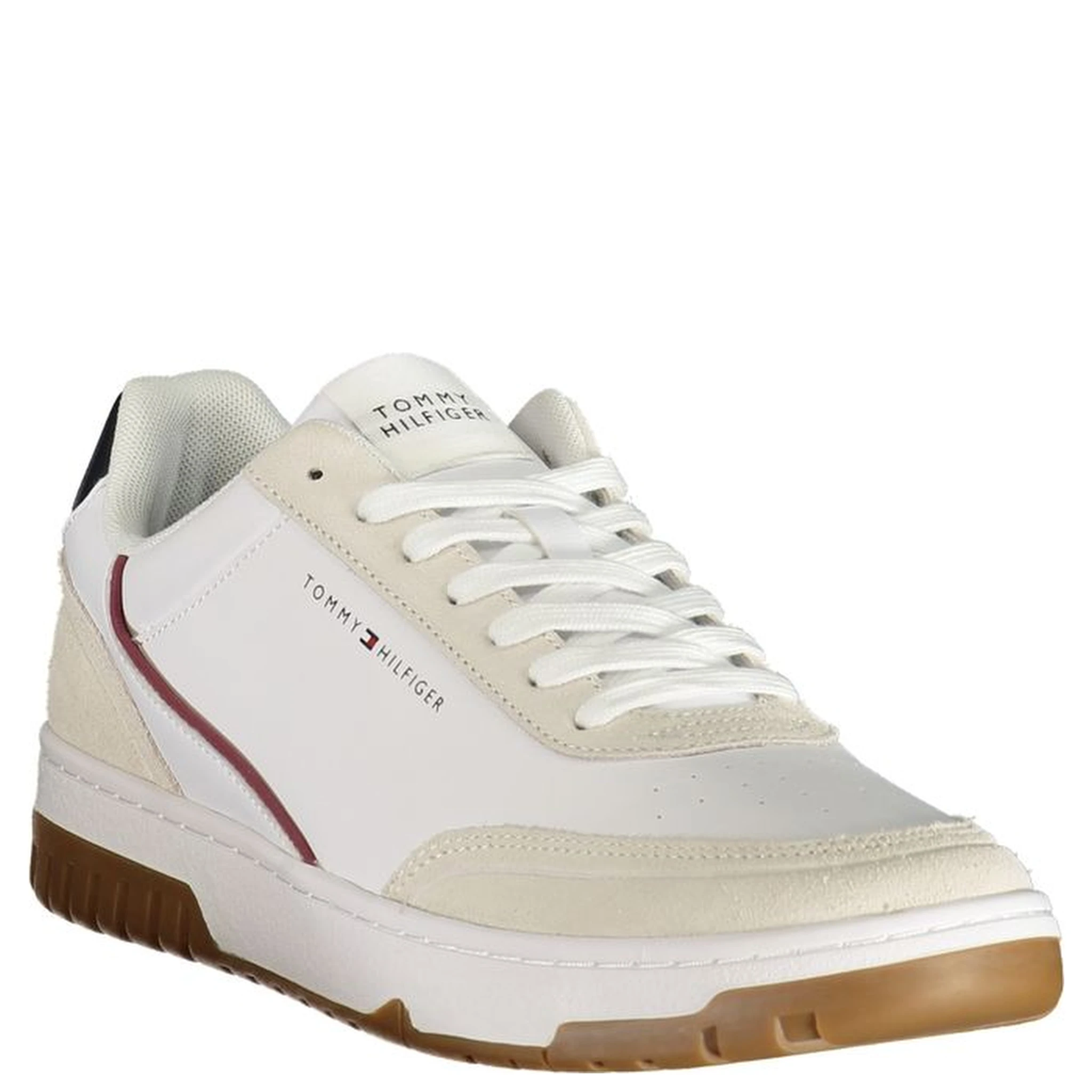 White Polyurethane Men's Sneaker
