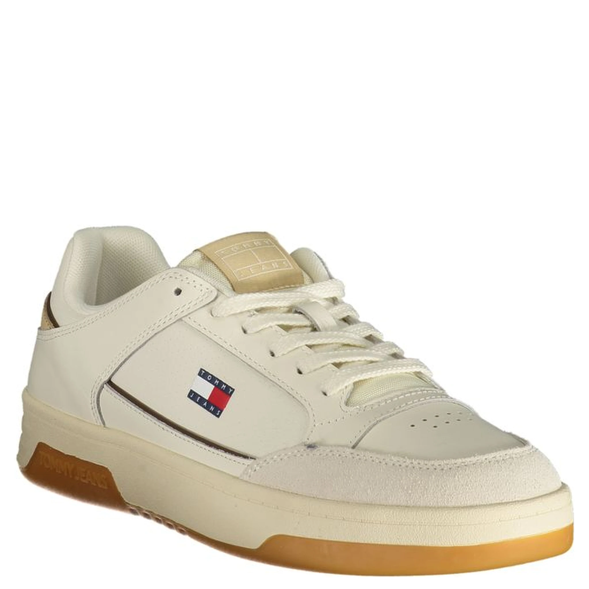 White Polyurethane Men's Sneaker