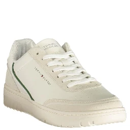 White Polyurethane Men's Sneaker