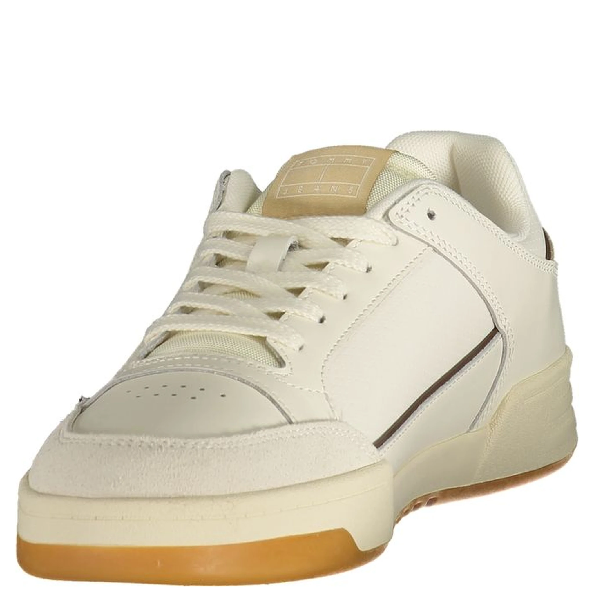 White Polyurethane Men's Sneaker