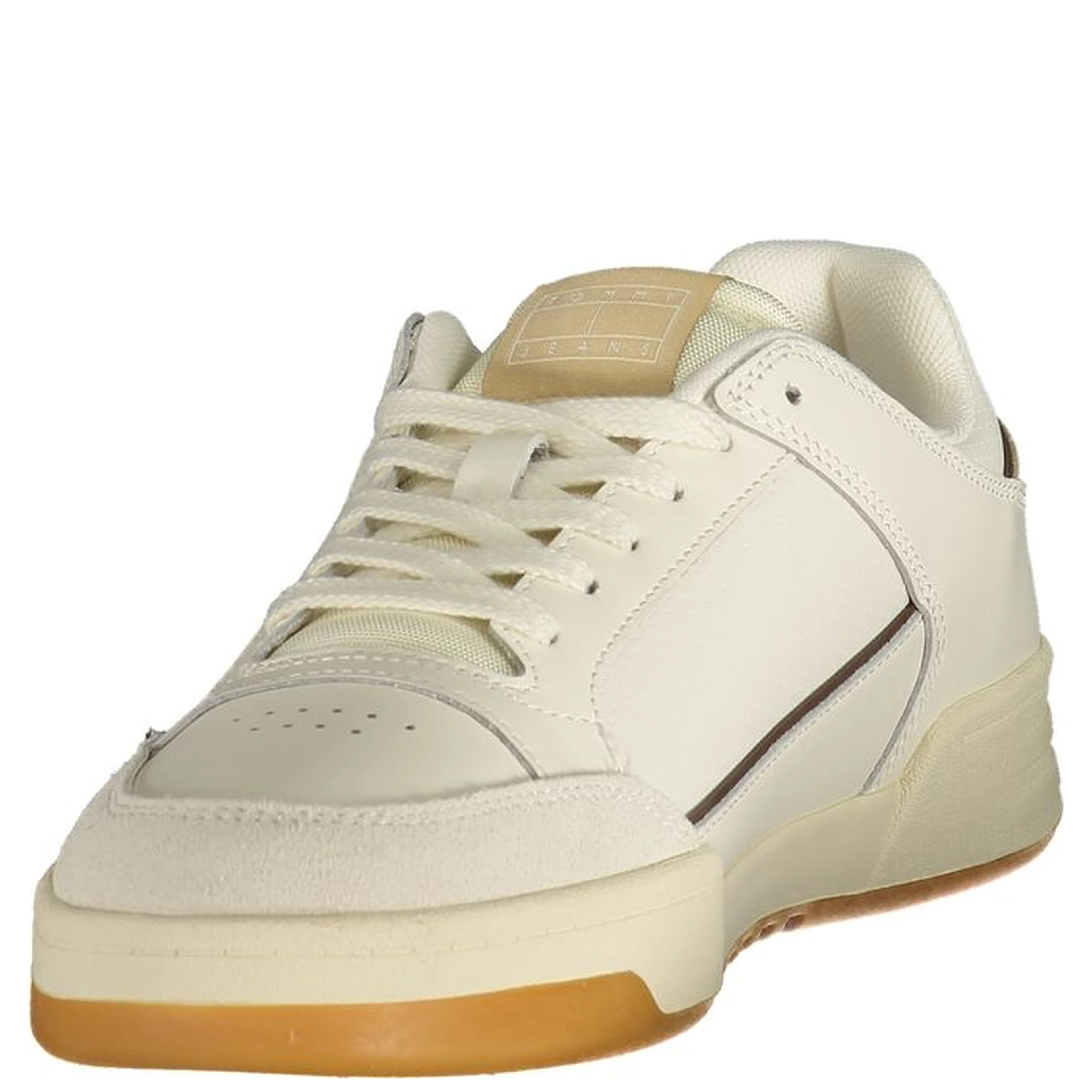 White Polyurethane Men's Sneaker