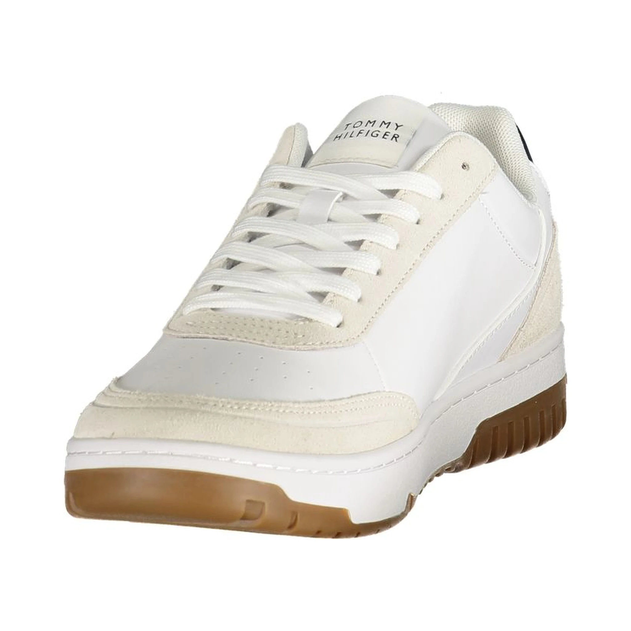 White Polyurethane Men's Sneaker