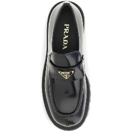 Black Calf Leather Bos Taurus Slip-On Loafers